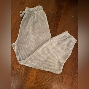 Brand New NWT Mono B Velvet Corduroy Joggers. Sage. Size Large